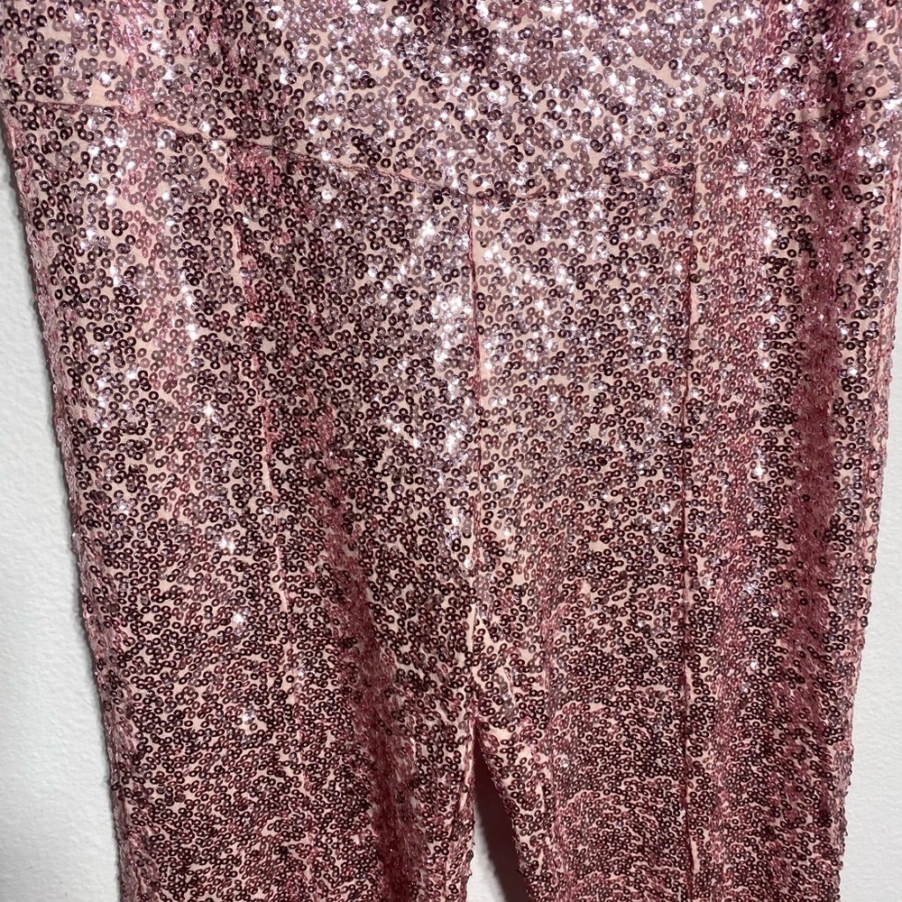 Norma Kamali Pink Sequin Blazer and Sequin Spat Pant - Picture 10 of 12